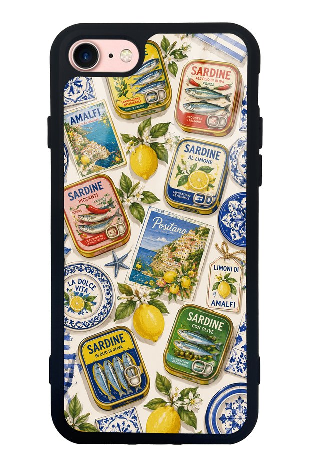 iPhone 7 - 8 - Se Amalfi Sardines Design Glossy Phone Case