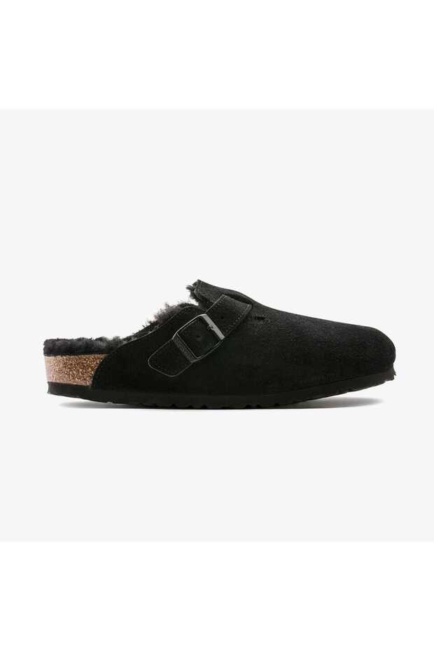 Boston Fell Vi Unisex Black Slippers Juststep