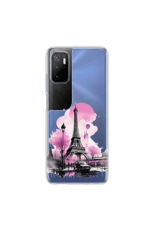 Poco M3 Pro Compatible Paris 1 Design Transparent Case
