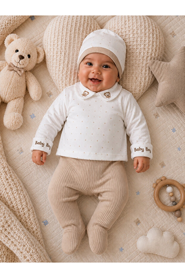 Newborn Baby Boy 5-Pack 100% Cotton Hospital Release Pack 0-3 Months