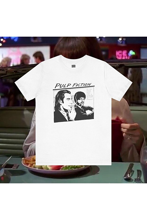 Pulp Fiction Printed Unisex Oversize T-Shirt