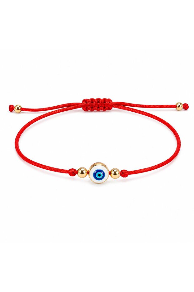 White Evil Eye Red String Bracelet - 2