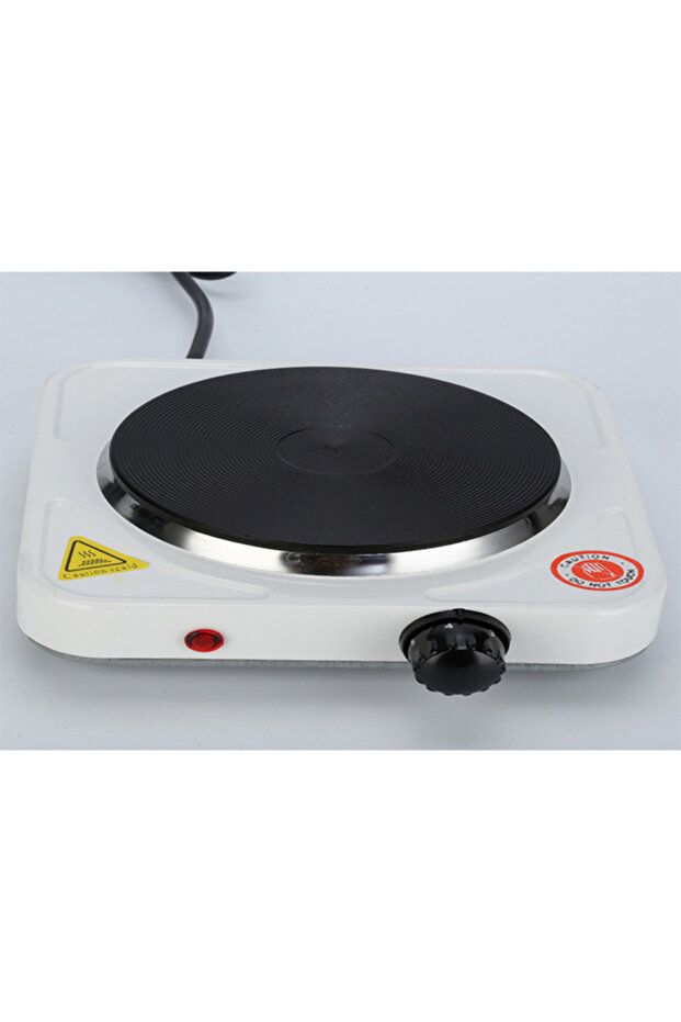 Portable Single Burner Electric Hot Plate - Compact Design - 21X21X5 CM