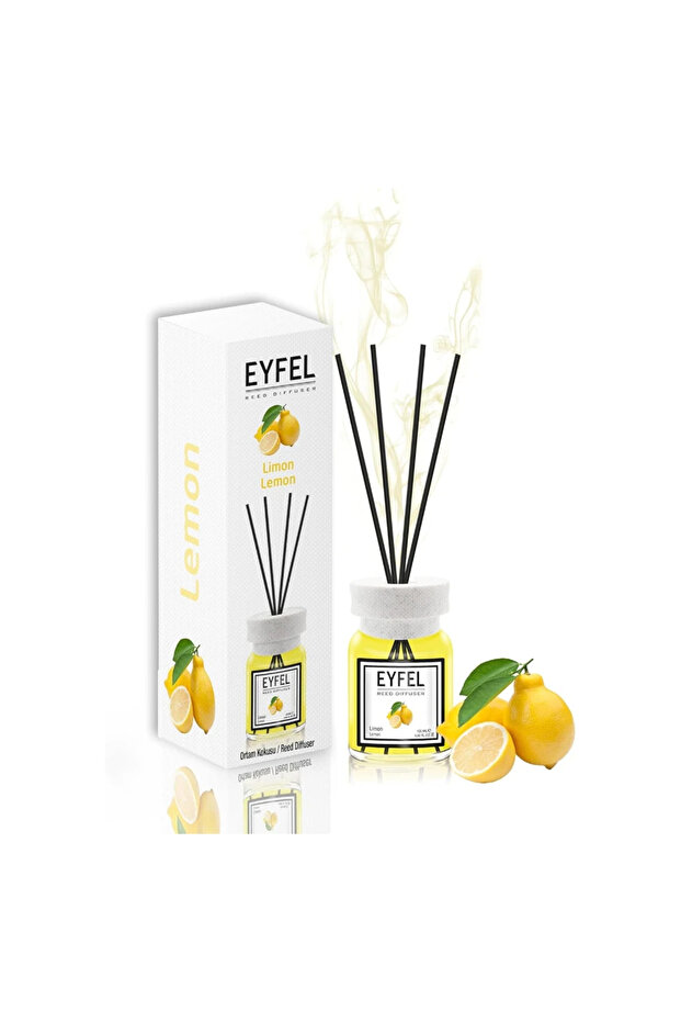 Perfumed Reed Diffuser In Lemon Fragrance With Oil Diffuser Sticks- 120ml