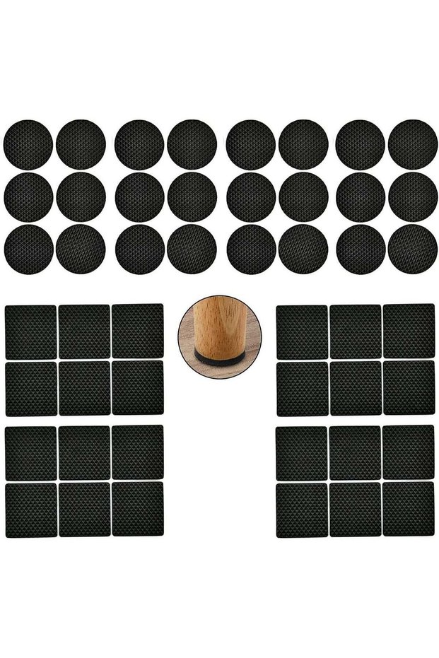 48 Pcs Felt Furniture Pads, Self Adhesive Non-Slip Pads for Chair Table Legs, Floor Protectors