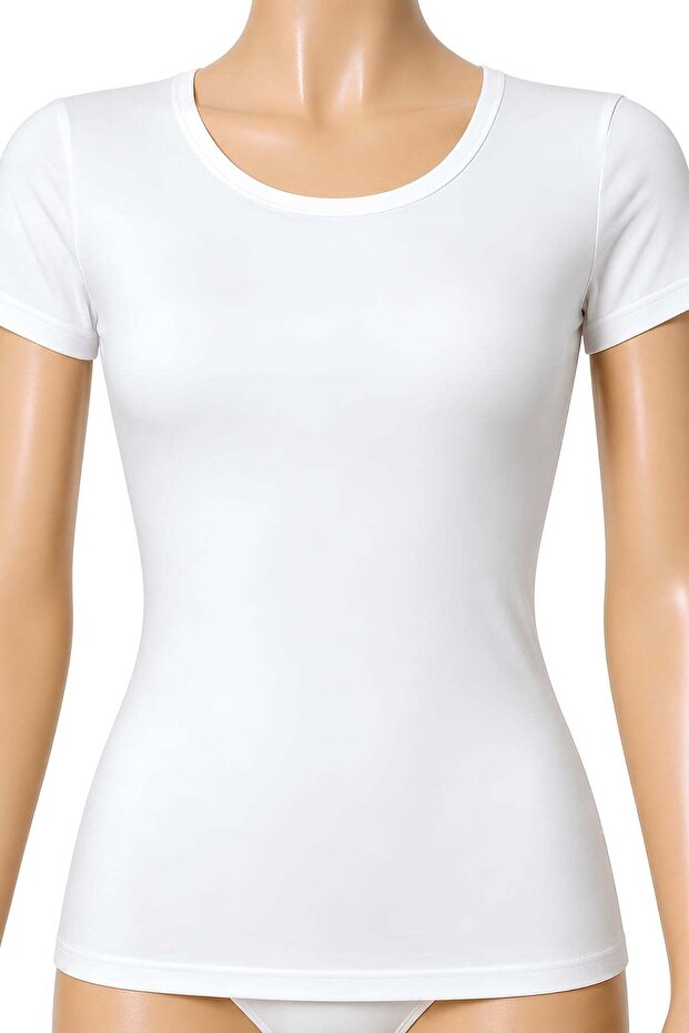 Lycra Short Sleeve Women's T-Shirt White
