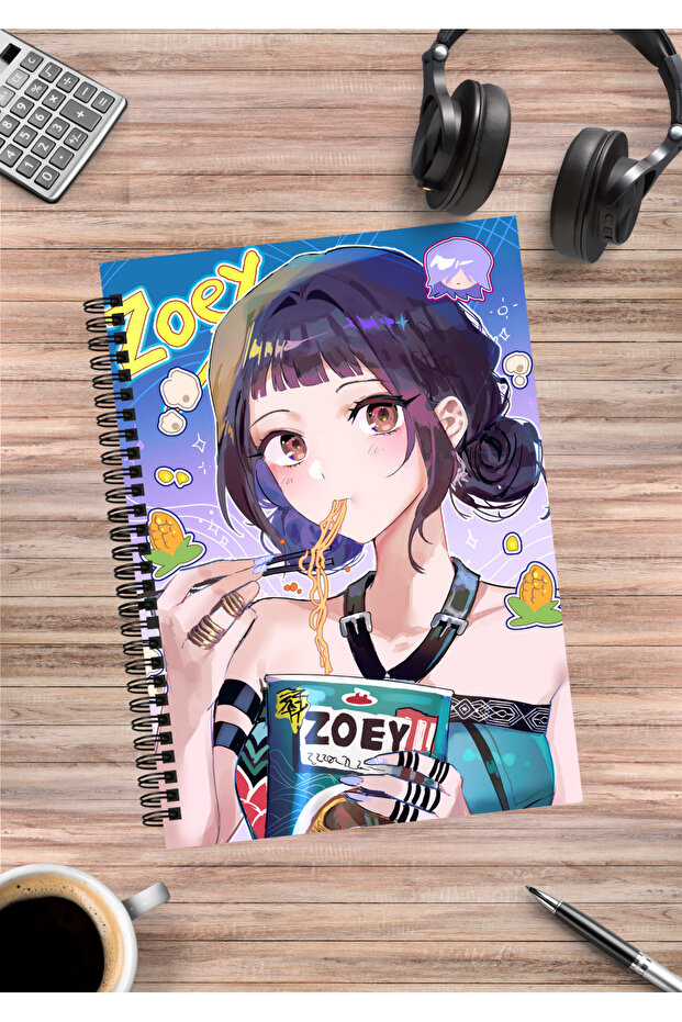 Kpop Demon Hunters Anime Spiral Notebook A5 (50 Sheets)
