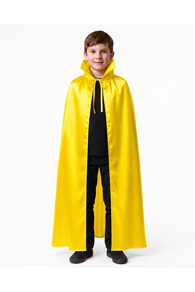 Yellow Satin Cape for Children