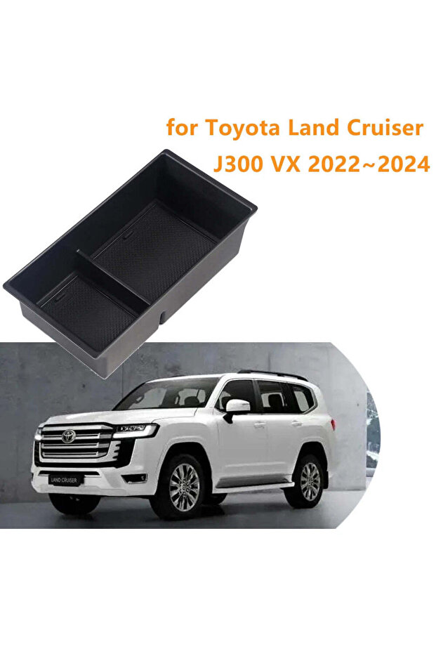 Central Armrest Console Tray Organizer Storage Box For Toyota Land Cruiser 2022