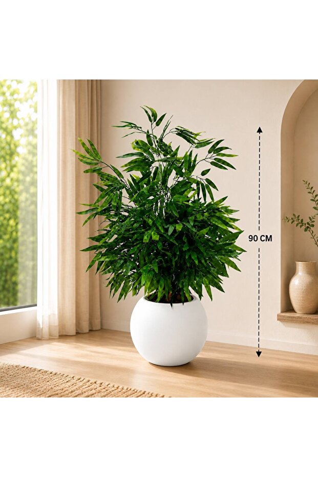 90cm Artificial Bamboo Plant with Marron Root