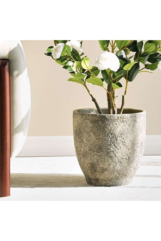 Jacel Cement Planter 31x31x30.5cm -dark Brown