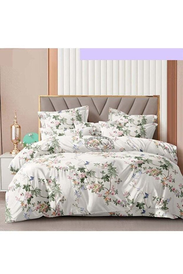 Premium Queen Size Fitted Bedsheet with 2 Pillowcases – Modern Design – Deep Pocket (180x200+35 cm)