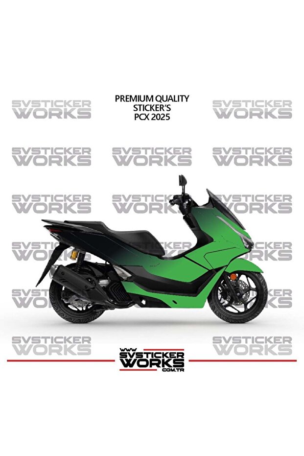 ملصق تزييني لدراجة هوندا PCX 2025، طقم جاهز لتزيين المحرك بلونين، جودة عالية