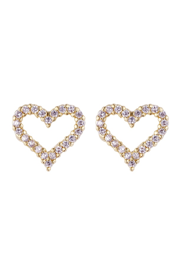18K Gold Plated Heart Earrings – Waterproof, Non Tarnish, Hypoallergenic Jewelry for Women, Perfect Gift