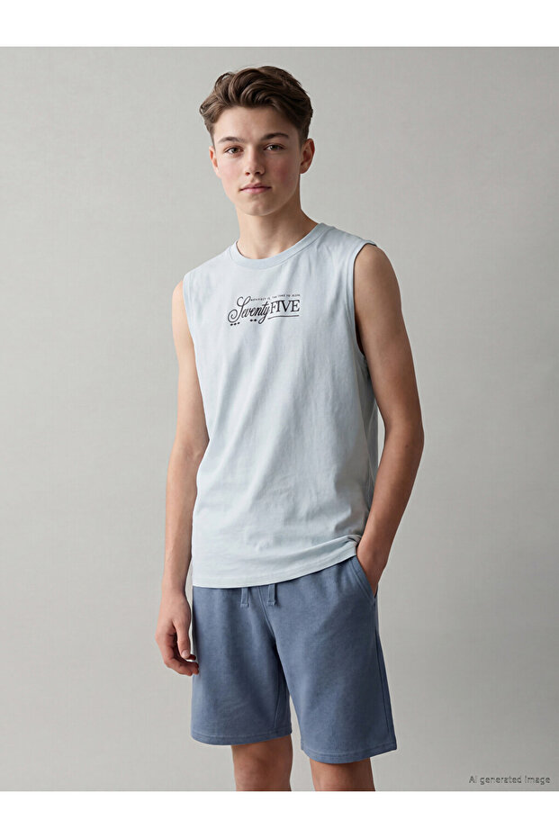 Lcw Kidscrew Neck Printed Boys' Undershirt