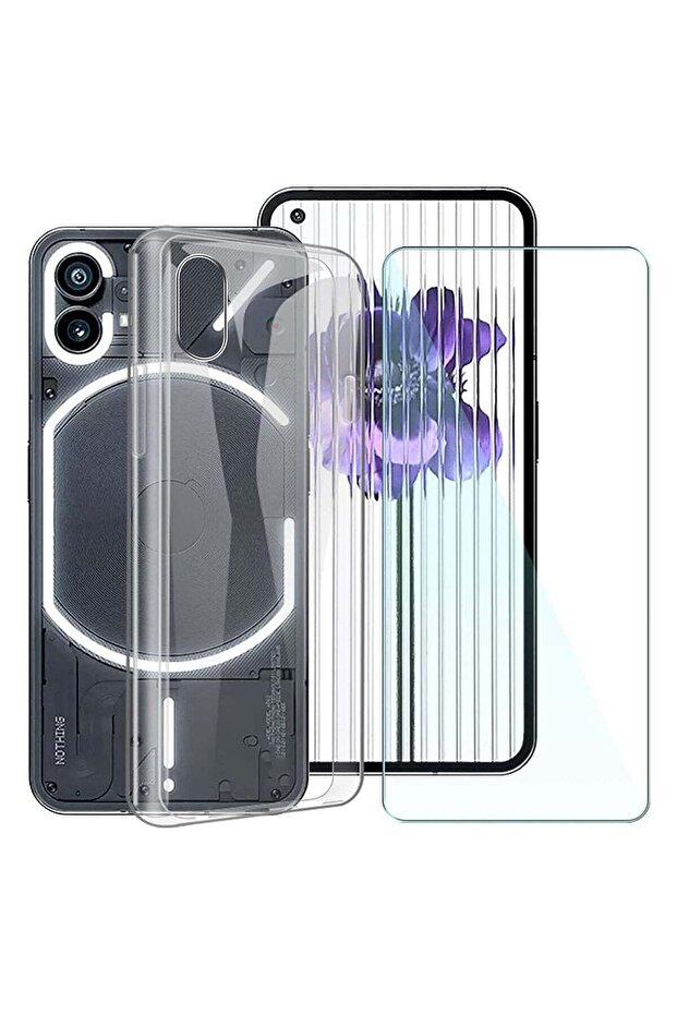PHONE 1 CLEAR CASE COVER + TEMPERED GLASS FILM