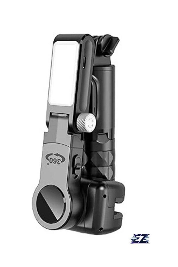 Gimbal Stabilizer Selfie Stick Tripod with Fill Light – 3-Axis Stabilization for iPhone, Cell Phone
