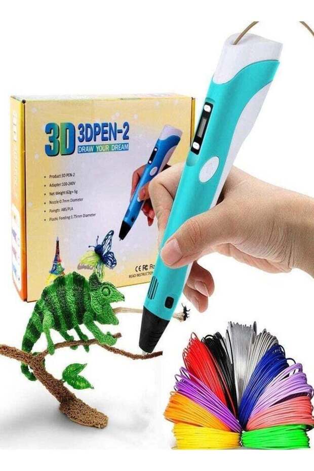 Basic 3D Pen ABS and PLA Compatible 3D Printing Pen – Perfect for Art, Crafting, and DIY Projects