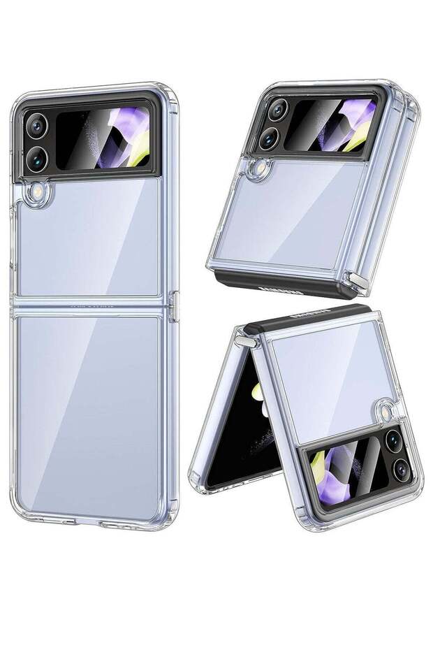 Samsung Galaxy Z Flip 4 Clear Case [Anti-Yellow] Slim Thin Premium TPU Crystal Shockproof Cover