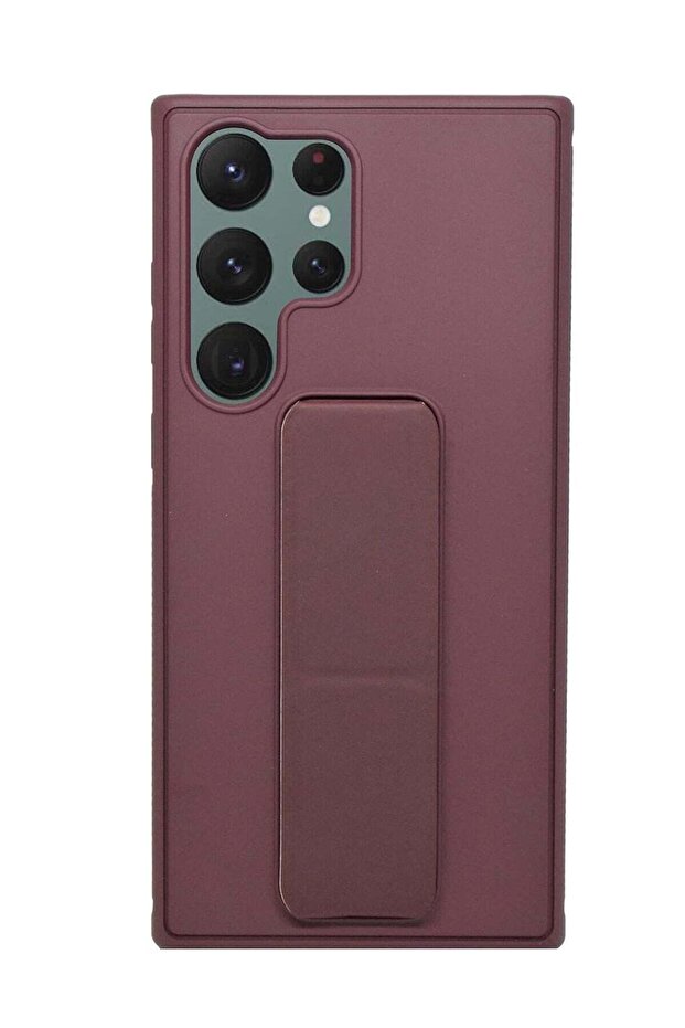 Galaxy S23 Ultra Case Fully Covered With Finger Grip Stand Holder Anti Slip Shockproof