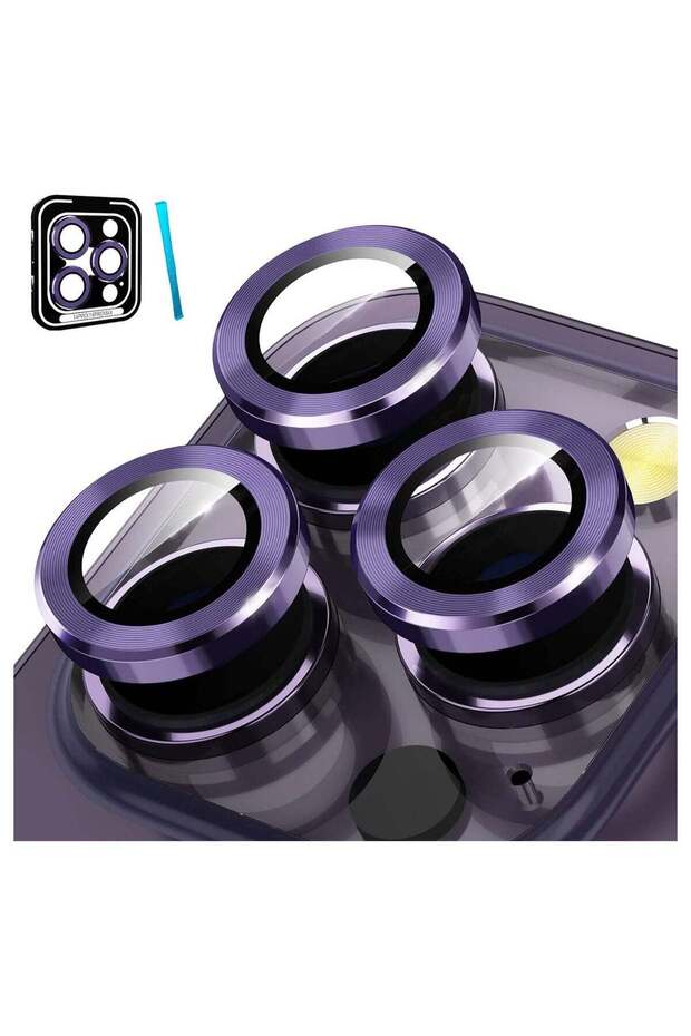Camera Lens Protector for iPhone 14 Pro (6.1 inch) and iPhone 14 Pro Max (6.7 inch), 9H Tempered Glass