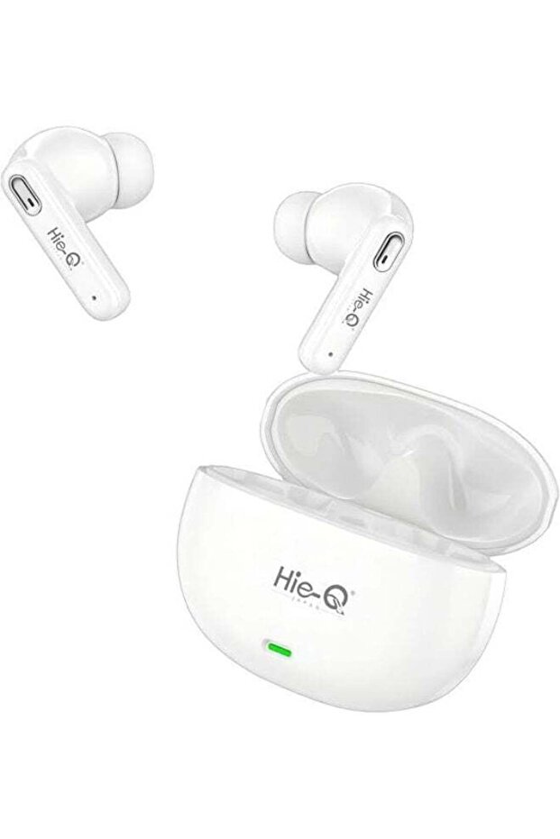 Q1 Wireless Earbuds in White with High-Quality Sound, Bluetooth, Deep Bass, Noise Reduction, Comfortable Fit