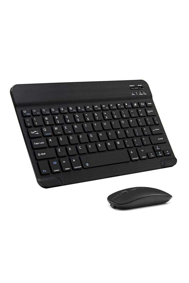 Arabic and English Bluetooth Keyboard and Mouse Combo, Ultra-Slim Portable Compact Wireless Mouse Keyboard Set