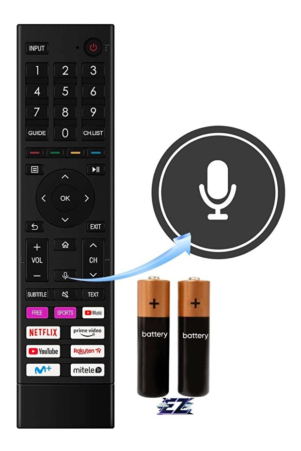 Remote Control ERF3D80H Replacement for Hisense HDR 4K UHD Smart TV
