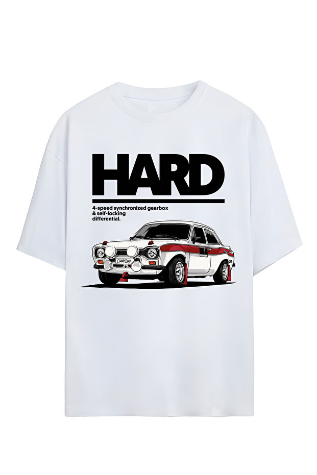 Car Printed Unisex 100% Cotton Oversize T-Shirt