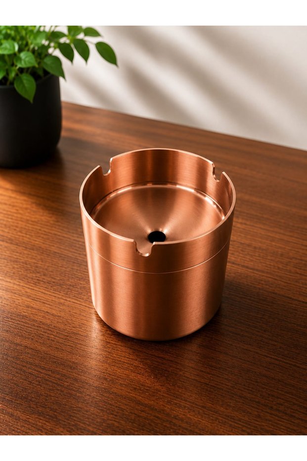 304 Steel Table Ashtray with Compartment - Ashtray with Compartment - Table Ashtray