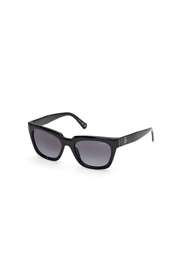 Shiny Black Uv400 Injected Male Sunglasses