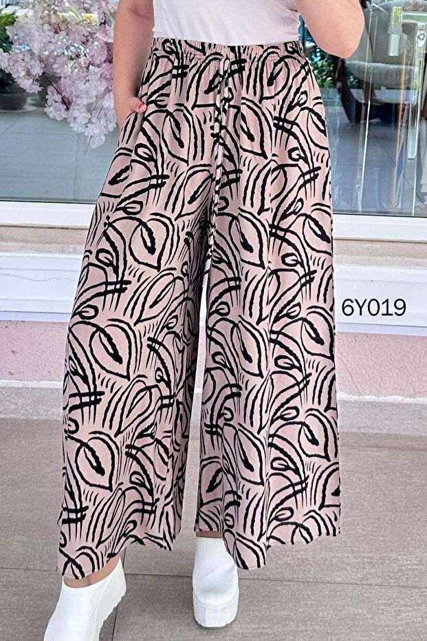 Pocketed Casual Viscose Pants 6Y019