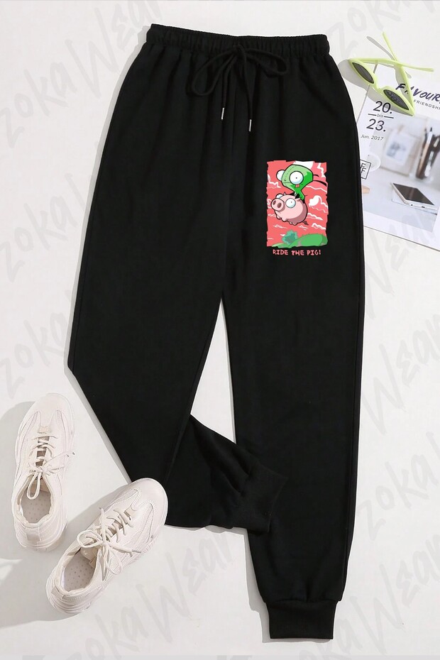 Unisex Invader Zim Gir Robot Printed Sweatpants