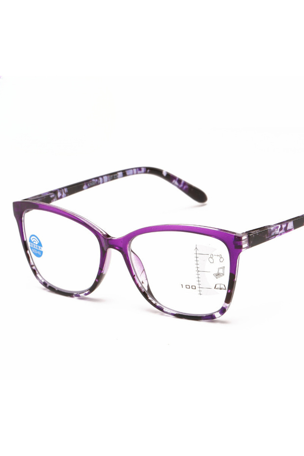 PURPLE +350 Progressive Multifocal Reading Glasses +1.0 +1.5 +2.0 +2.5 +3.0 +3.5 Spring Eyeglass Leg