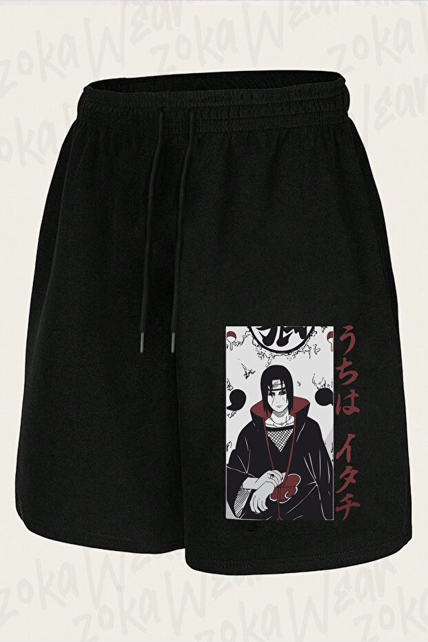شورت مطبوع بتصميم خاص من Uchiha Itachi Naruto للجنسين v2