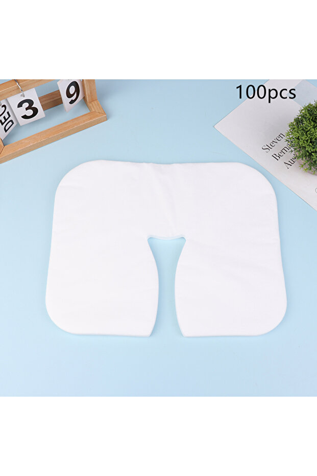 100pcs 100/200Pcs SPA Face Massage Pad Beauty Salon Massage Headrest Pad Disposable Cotton Pillow To