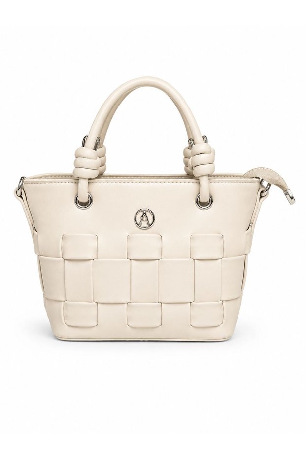 Elegant Women's Handbag with Knitted Detail | Stylish and Zippered Modern Daily Bag