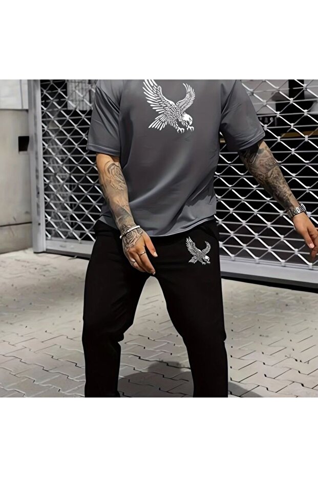 Summer Collection New Arrival T-Shirt & Shorts Set Printed Pattern Lightweight & Cool Fabric for All-Day Comfort