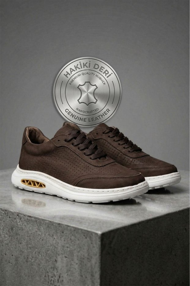 Core Genuine Nubuck Leather Men's Casual Sports Shoes
