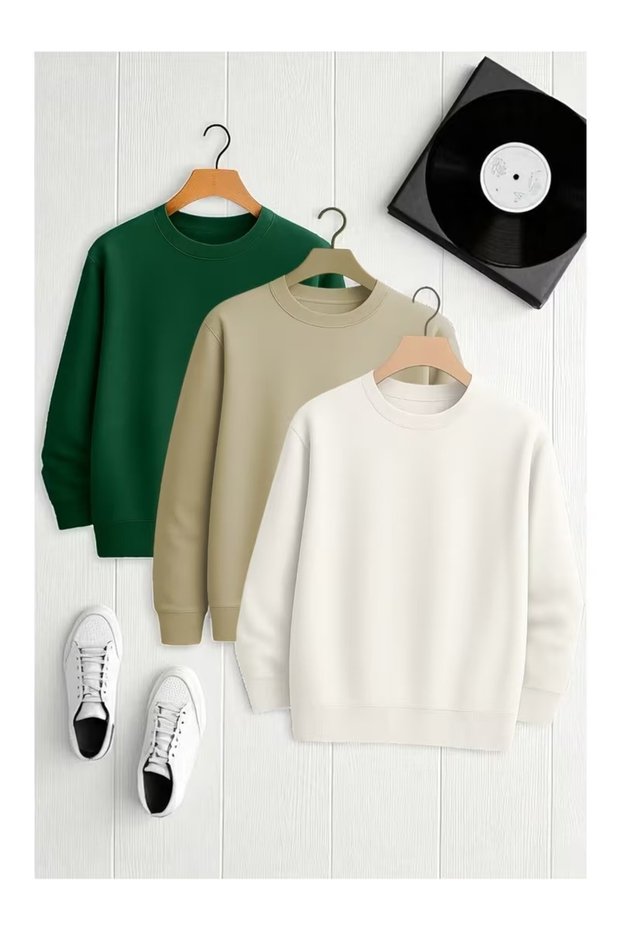 Unisex Crewneck Triple Advantage Comfortable Cut Sweatshirt