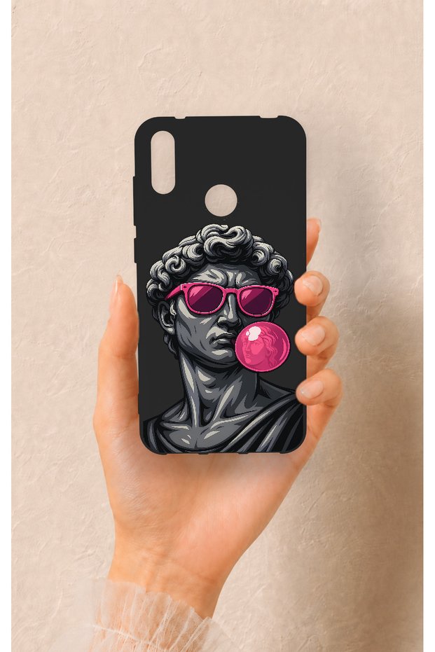 Huawei Y7 2019 Compatible Pop David Patterned Silicone Case