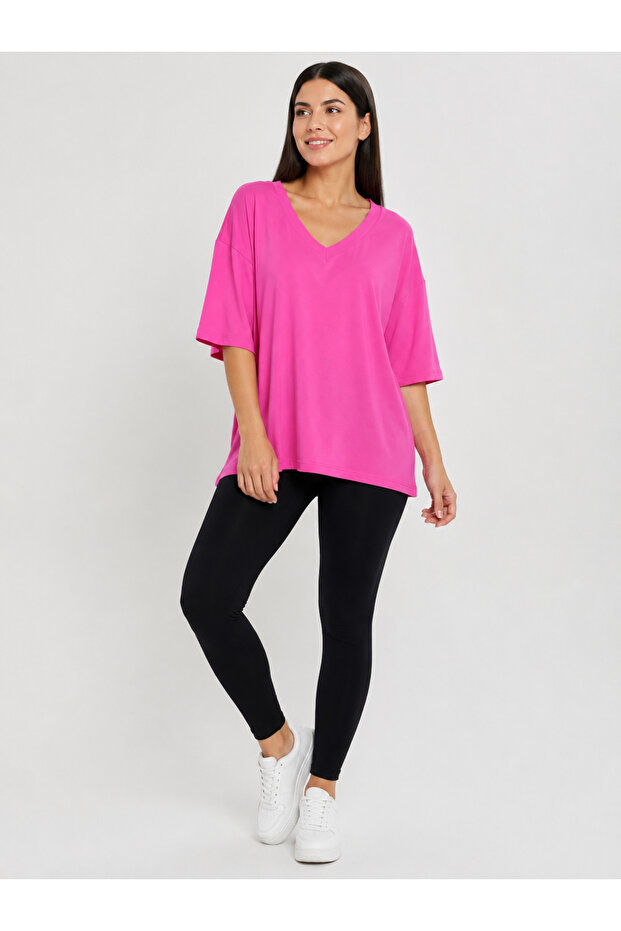 Trend Women's Cotton V-Neck Summer T-Shirt