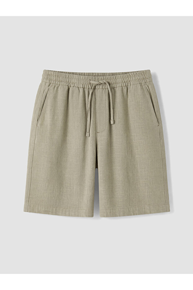 Vizyon New Season Regular Fit Linen Look Men's Shorts