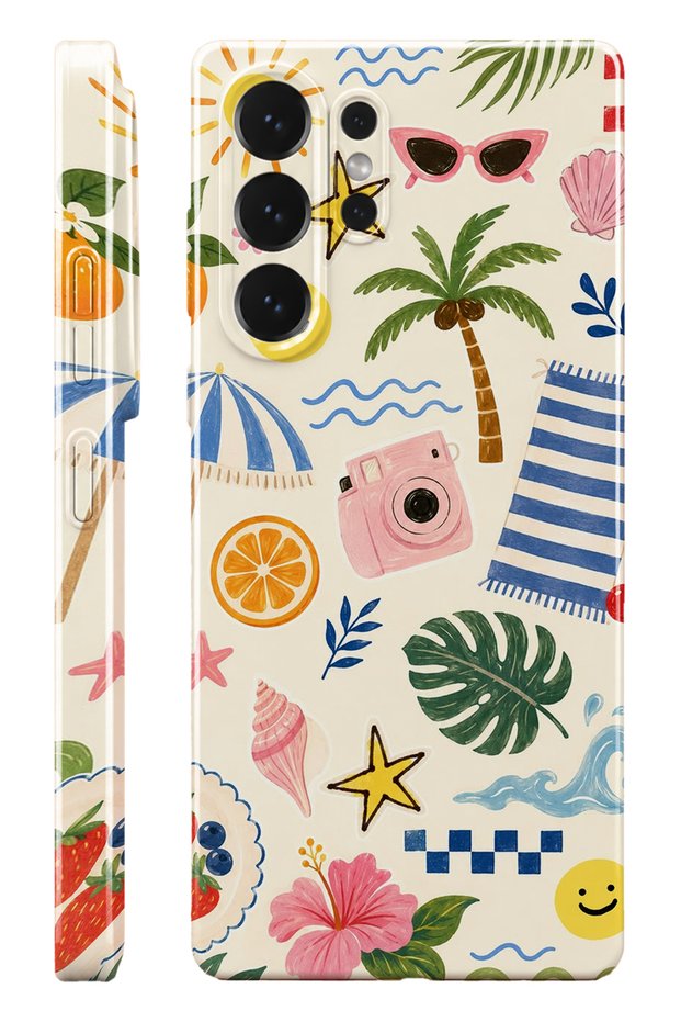 Samsung S25 Ultra Vacotion Protect Slim Glossy Full Covering Print Camera Protected Phone Case