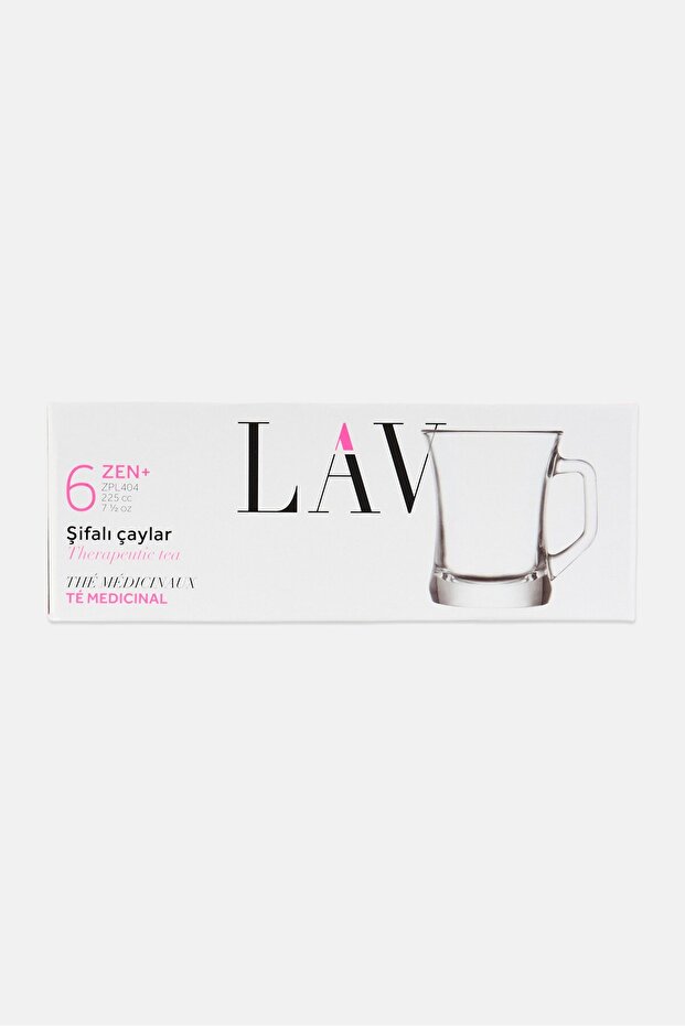 6 Pieces Zen Mug 225, Transparent