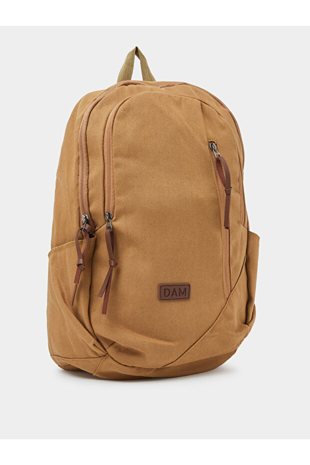 Teen Boys Solid Backpack with Zip Puller