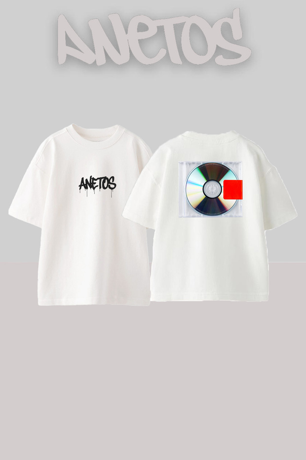 Kanye West Yeezus_1 Design Printed Unisex Oversize Fit White Tshirt