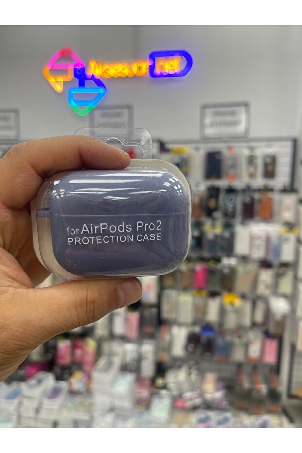حافظة سيليكون متوافقة مع Airpods Pro2 ذات ملمس من جلد الغزال من الداخل