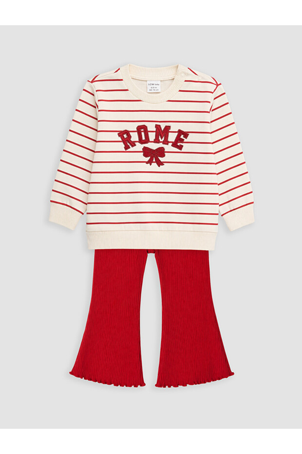 Esvab • Modern & Stylish Striped Baby Girl Set