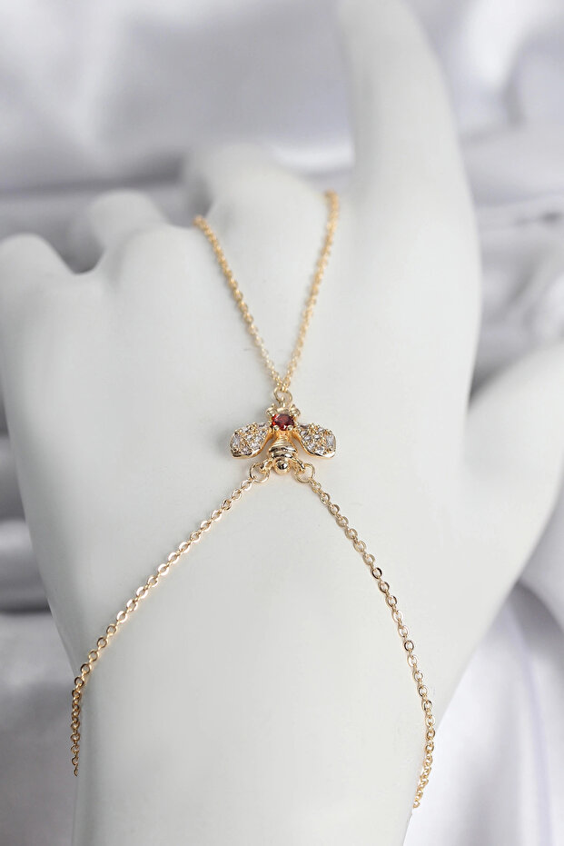 Brass Gold Color Fly Model Women's Şahmeran